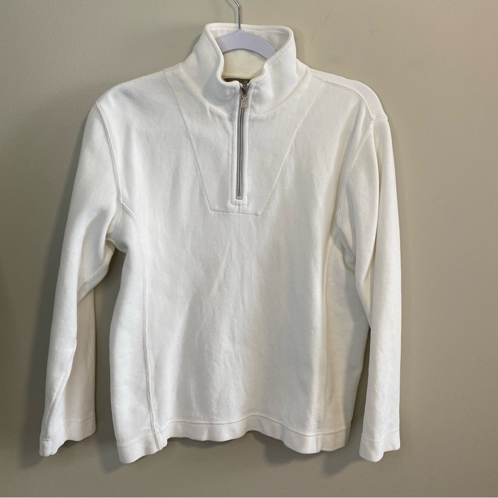 Tommy Bahamas - Cream 3/4 Zip Sweater - W (M) M (S)